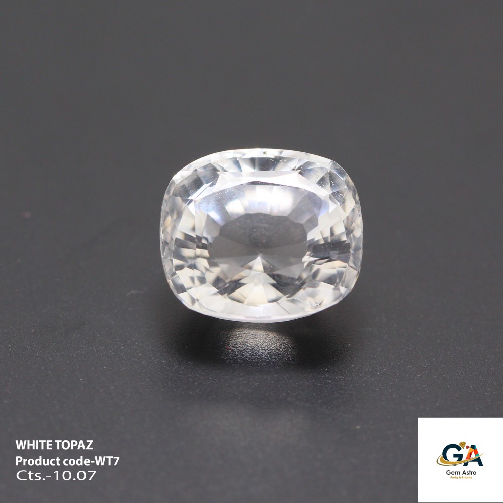WT7.jpg Natural White Topaz 10.07 Carat (11.07 Ratti) - Image 1