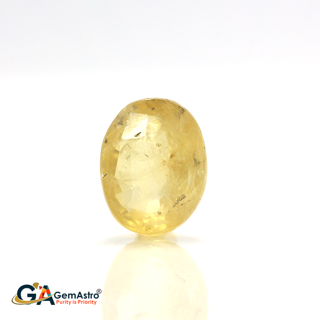 Yellow Sapphire gays 387 Yellow Sapphire 4.93 Carat (5.42 Ratti) - Image 1