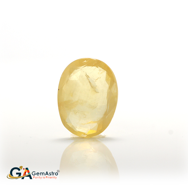 Yellow Sapphire gays 417-1 Yellow Sapphire 4.12 Carat (4.53 Ratti) - Image 1