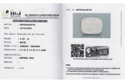 Opal 9.66 Carat (10.62 Ratti)