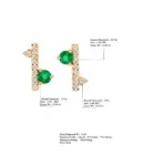 Flawless Diamond Vine Ear climbers, Earring For Gift - Image 2