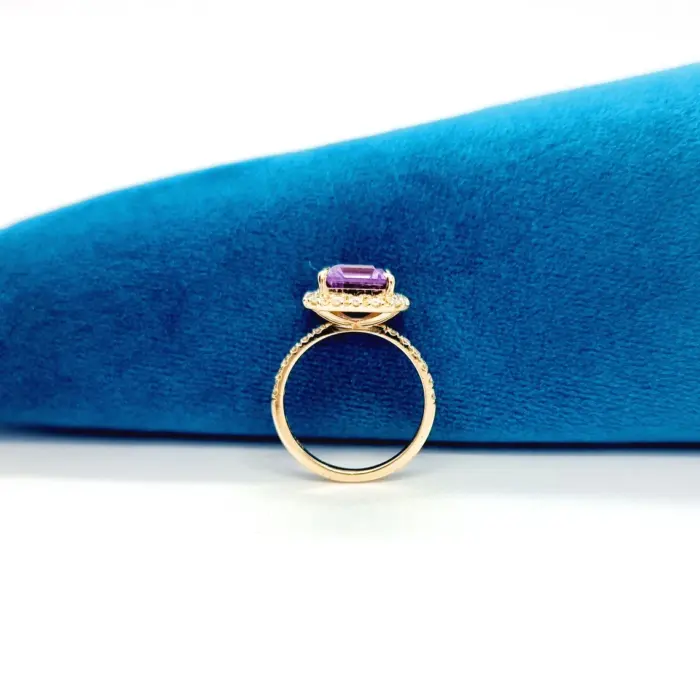 Amethyst With Diamond Ring - Image 7