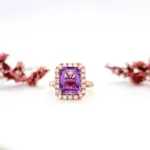 Amethyst With Diamond Ring - Image 5