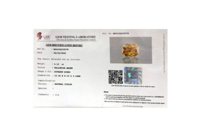 Real Zircon 5.12 Carat (5.70 Ratti)