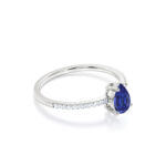 Natural Blue Sapphire Engagement Ring - Image 6