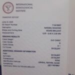 IGI Certified Natural Diamond 0.61 Carat G SI1 - Image 2