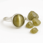 Cats Eye Oval Sterling Silver Ring - Image 3