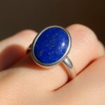 Lapis Lazuli Oval Sterling Silver Ring - Image 3