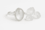 Moonstone Oval Sterling Silver Ring - Image 3