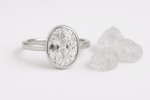 Real Zircon Oval Sterling Silver Ring - Image 3