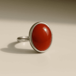 Red Agate (Yamni Hakik) Sterling Silver Ring