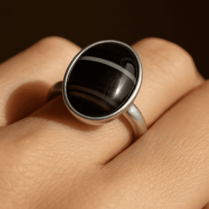 Agate (Sulemani Hakik) Sterling Silver Ring