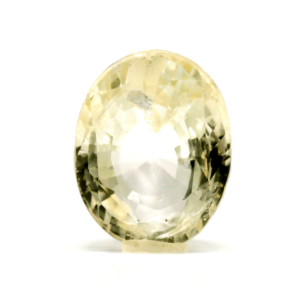 YS723 (2) Yellow Sapphire 6.67 Carat (7.34 Ratti Pukhraj) - Image 1