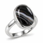 Sulemani Hakik Oval Sterling Silver Ring