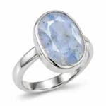 Natural Sri Lankan Blue Sapphire (Neelam) Ring in 925 Sterling Silver