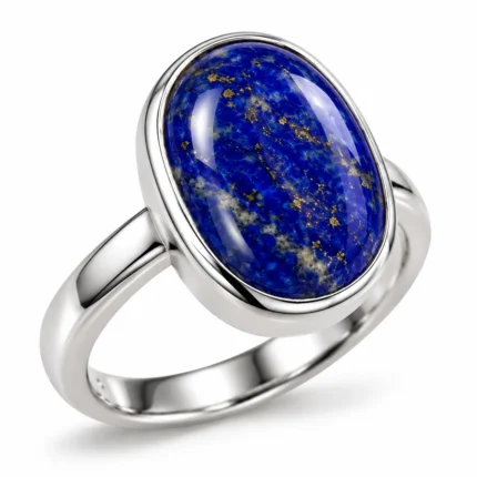 Lapis Lazuli Oval Sterling Silver Ring