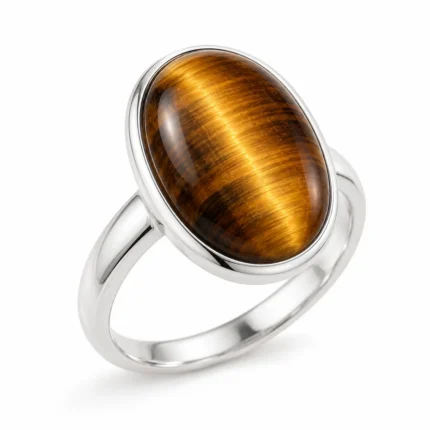 Tigers Eye Sterling Silver Ring